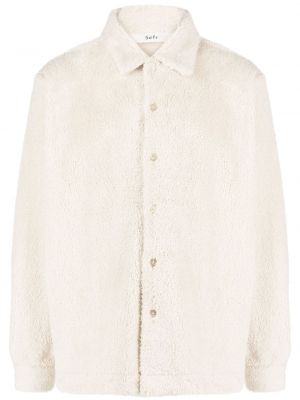 Fleece πουκάμισο Séfr λευκό