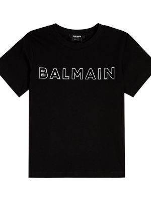 Bomull t-skjorte for gutter Balmain Kids svart