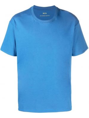 Памучна тениска от джърси Meta Campania Collective синьо