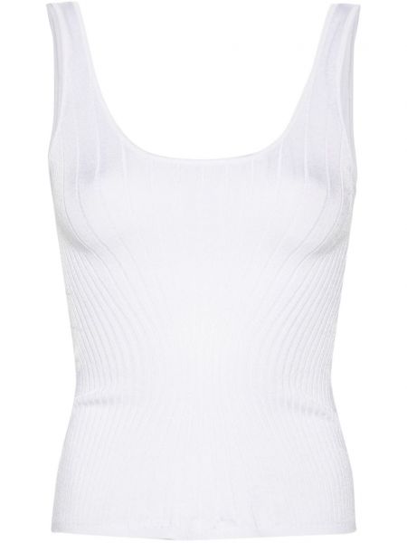 Strikket tanktop Mugler hvid