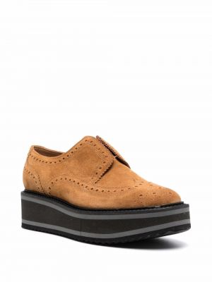 Zapatos oxford con plataforma Clergerie marrón