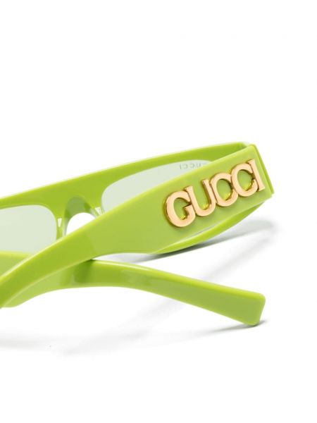 Ochelari de soare cu imprimeu geometric Gucci Eyewear verde