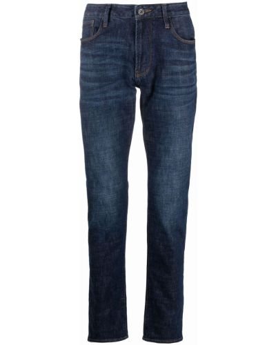 Slank stretch jeans Emporio Armani blå