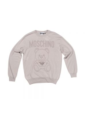 Sweter Moschino szary