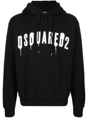 Trykt hettegenser Dsquared2 svart