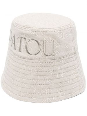 Mütze mit stickerei mit print Patou beige