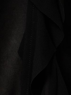 Chiffon hemd mit rüschen Acne Studios schwarz