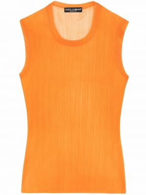 Strikke tank top Dolce & Gabbana oransje