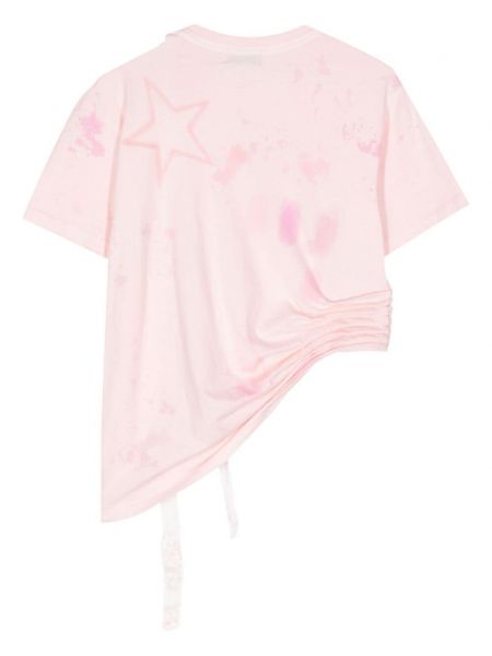 Asymmetrische t-shirt Collina Strada pink