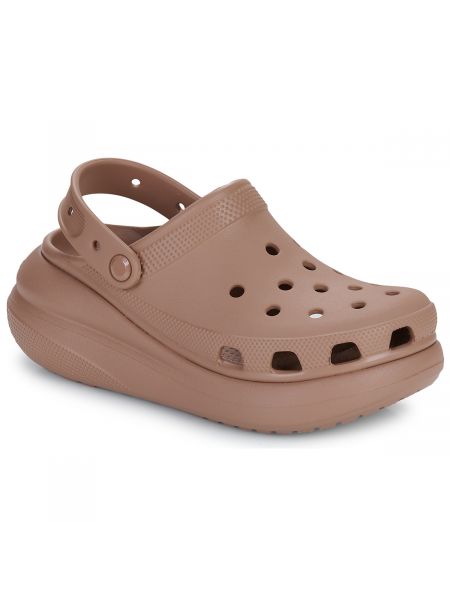 Pantofle Crocs hnědé