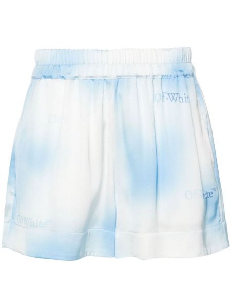 Kratke hlače s printom s prijelazom boje Off-white