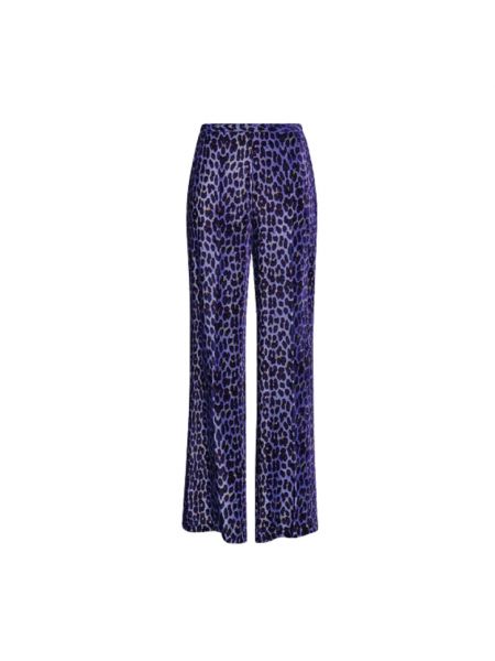 Pantalones con estampado leopardo Forte Forte violeta