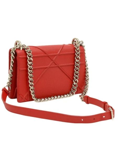 Bolso cruzado de cuero retro Dior Vintage rojo