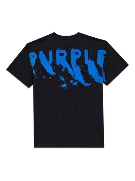 Raštuotas medvilninis marškinėliai Purple Brand