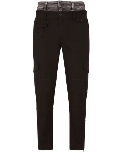 Slim fit sporthose Dolce & Gabbana schwarz