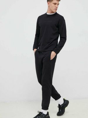 Bluza z nadrukiem Calvin Klein Performance czarna