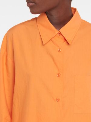 Bavlnená košeľa The Frankie Shop oranžová