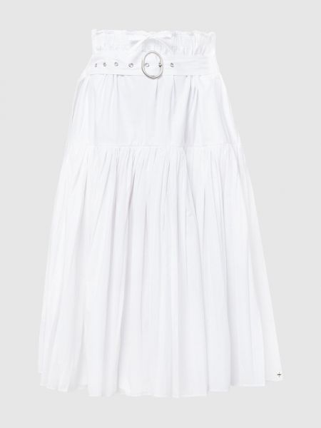 Плиссированная юбка Jil Sander белая