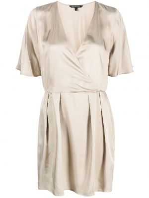 Сатенена рокля Armani Exchange бежово