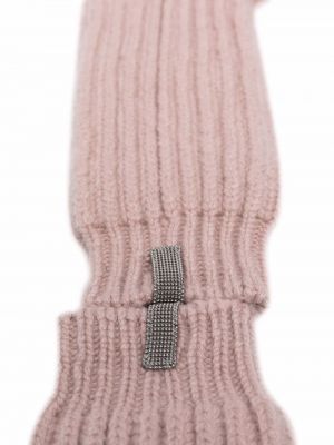 Calcetines de punto con estampado de cachemira Brunello Cucinelli rosa