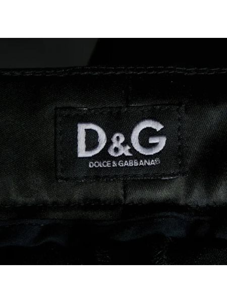Pantalones de raso Dolce & Gabbana Pre-owned negro