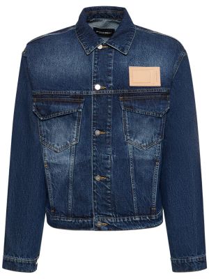 Bavlněná džínová bunda A-cold-wall* modrá