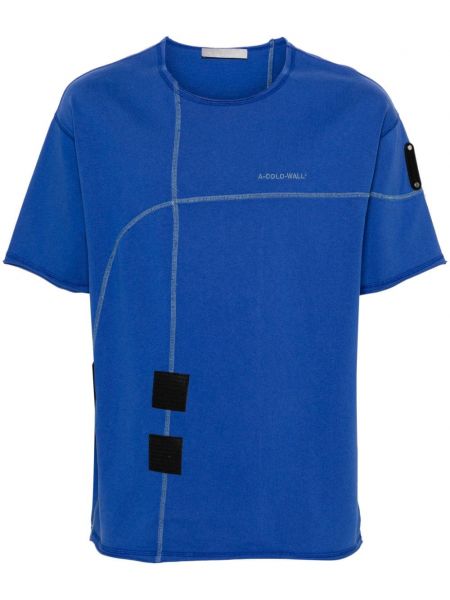 Βαμβακερή μπλούζα A-cold-wall* μπλε