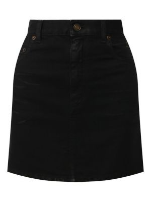 Джинсовая юбка Saint Laurent черная