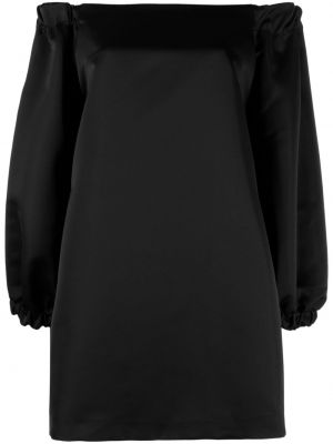 Сатенена рокля Semicouture черно