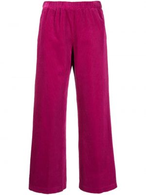 Manšestrové rovné kalhoty Aspesi růžové