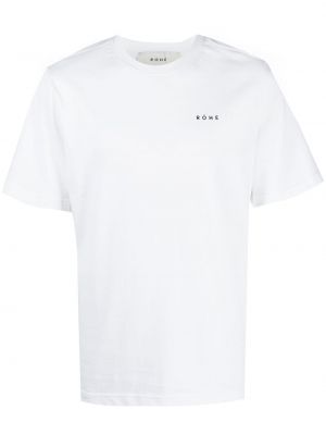Тениска с принт Róhe бяло