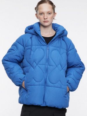 Утепленная демисезонная куртка Befree синяя