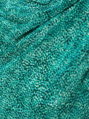 Viskózový hedvábný top Isabel Marant zelený