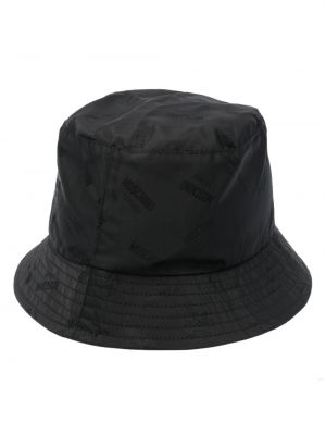 Жакардова шапка Moschino черно