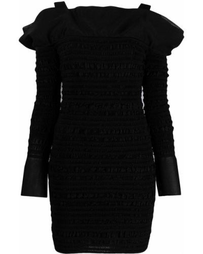 Mini vestido Hervé Léger negro
