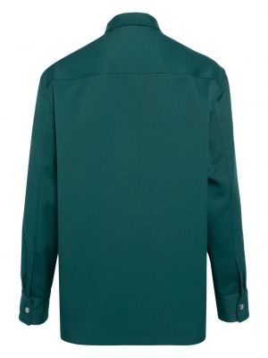 Košile na zip Jil Sander zelená