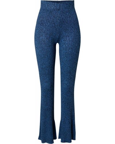 Pantalon slim en tricot Edited bleu