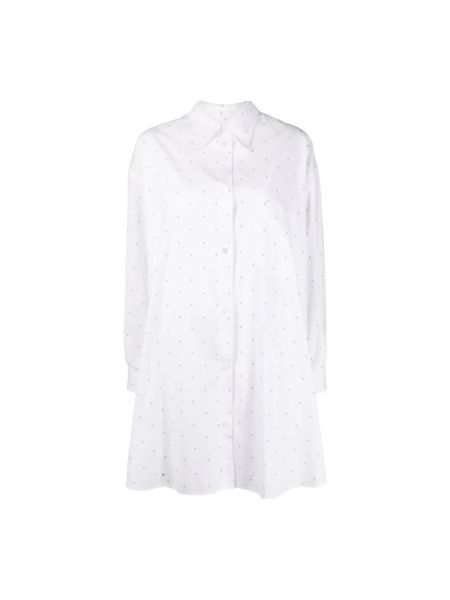 Robe chemise Mm6 Maison Margiela blanc