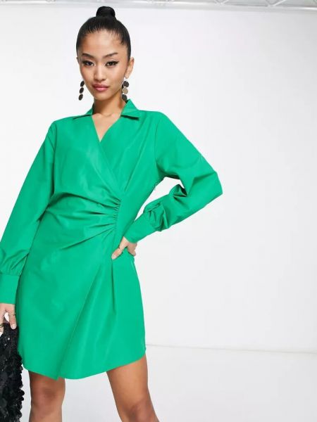 Платье мини с рюшами Jdy зеленое