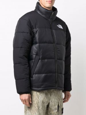 Kabát s výšivkou The North Face černý
