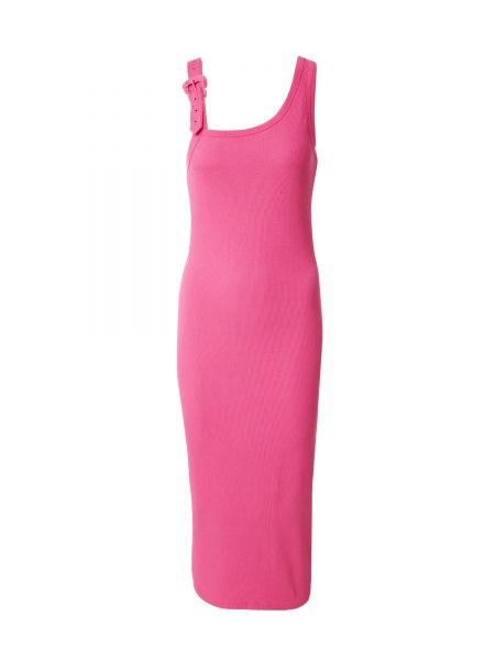 Džinsa auduma kleita Versace Jeans Couture rozā