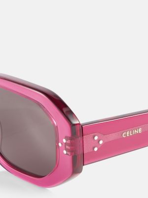 Puntíkaté sluneční brýle Celine Eyewear fialové