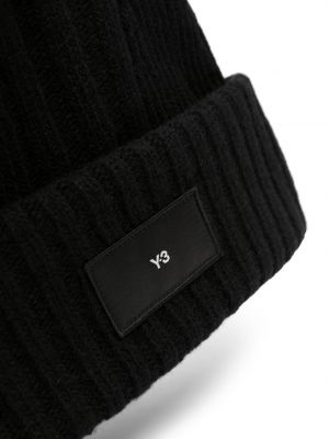 Bonnet en tricot Y-3 noir