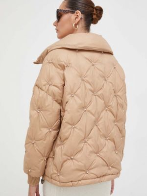 Oversized téli kabát Guess bézs
