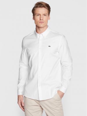 Риза slim Lacoste бяло