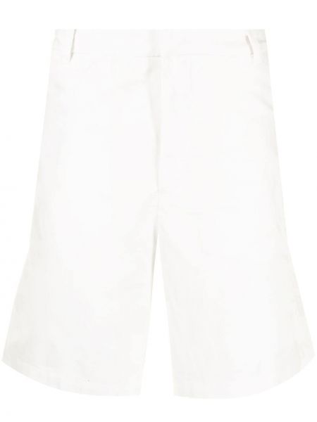 Bombažne bermuda kratke hlače Emporio Armani bela