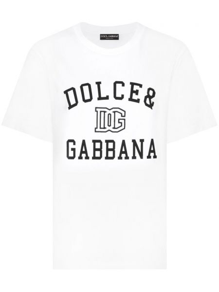 Baskılı tişört Dolce & Gabbana beyaz