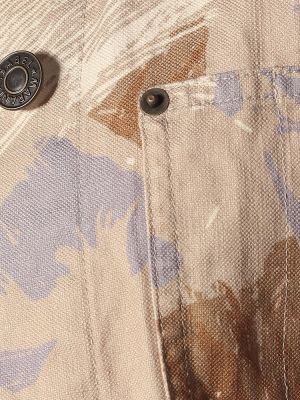 Βαμβακερός λινένιος μπουφάν Isabel Marant μπεζ