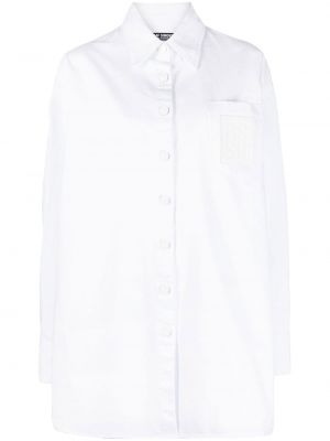 Риза с копчета Raf Simons бяло