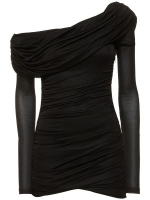 Mini vestido de tela jersey Blumarine negro